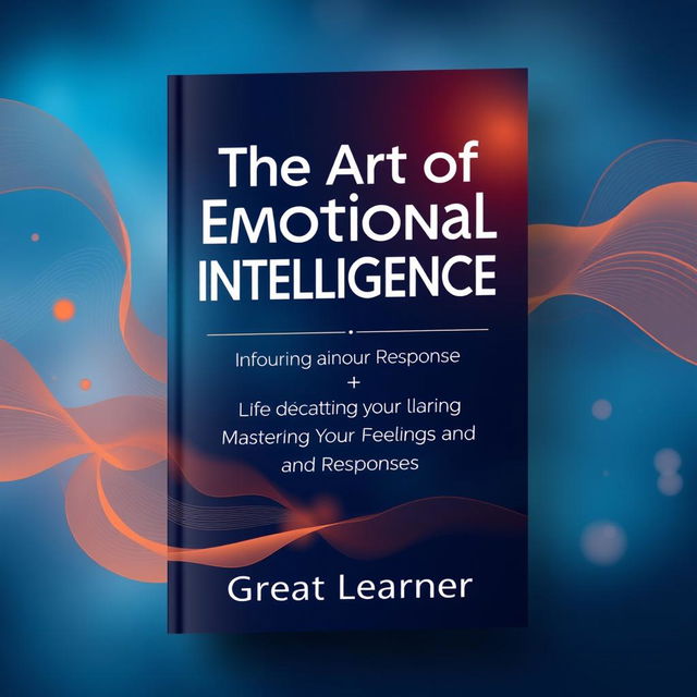 A captivating book cover design for 'The Art of Emotional Intelligence: Mastering Your Feelings and Responses' by Great Learner