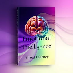 A striking book cover design for 'The Art of Emotional Intelligence' by Great Learner