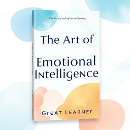 A visually appealing book cover for 'The Art of Emotional Intelligence' by Great Learner