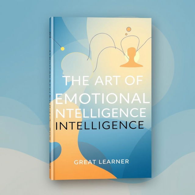 A visually appealing book cover for 'The Art of Emotional Intelligence' by Great Learner