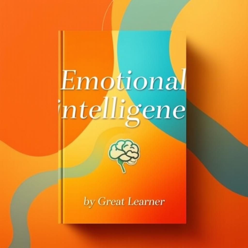 A vibrant book cover design that encapsulates the essence of emotional intelligence