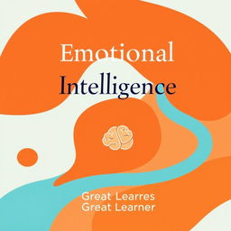 A vibrant book cover design that encapsulates the essence of emotional intelligence