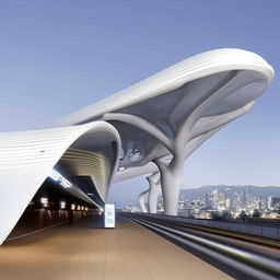 Futuristic bus station that surpasses the norms and conventional ideas