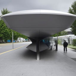 Futuristic bus station that surpasses the norms and conventional ideas