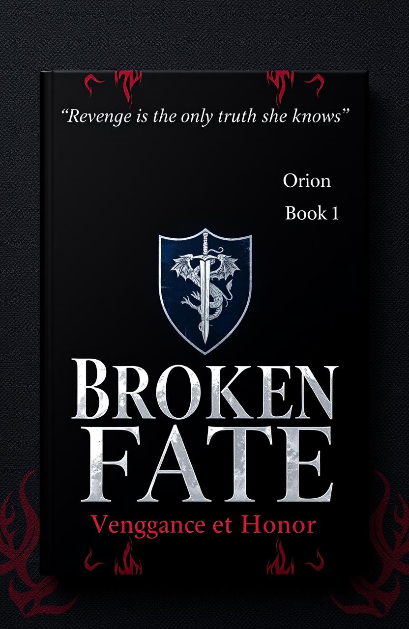 A book cover design for 'Broken Fate'