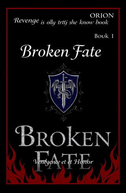 A book cover design for 'Broken Fate'