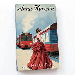 A beautifully illustrated book cover for 'Anna Karenina' by Leo Tolstoy