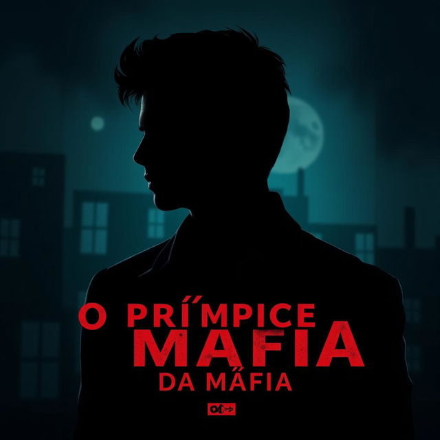 A book cover design for a story titled 'O Príncipe da Máfia' (The Prince of the Mafia)