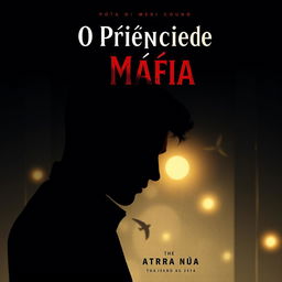 A book cover design for a story titled 'O Príncipe da Máfia' (The Prince of the Mafia)