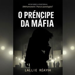 A book cover design for a story titled 'O Príncipe da Máfia' (The Prince of the Mafia)