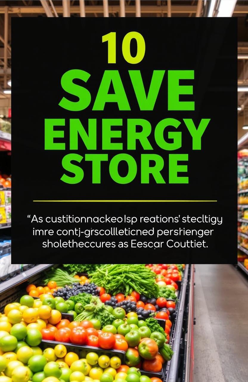 Discover the top 10 innovative ways to save energy in your grocery store while maximizing profits and customer satisfaction