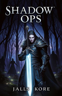 A captivating fantasy novel cover titled 'Shadow Ops'