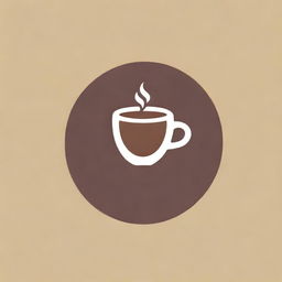 Create a unique and original logo design for a coffee shop. It should incorporate elements such as a steaming coffee mug, coffee beans, and warm, inviting colors.