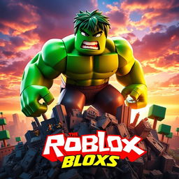 A vibrant movie poster for a fictional Roblox adaptation titled 'The Incredible Blox'