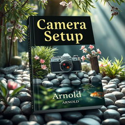 A striking book cover design for 'Camera Setup' by Arnold, featuring a mystical eastern fantasy theme