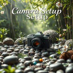 A striking book cover design for 'Camera Setup' by Arnold, featuring a mystical eastern fantasy theme