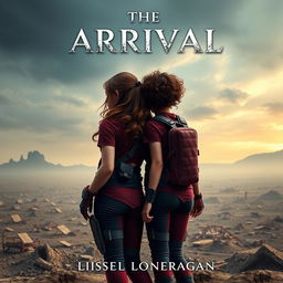 A highly realistic book cover design featuring two teen characters