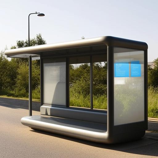 A bus stop that surpasses natural norms and concepts, designed for the future