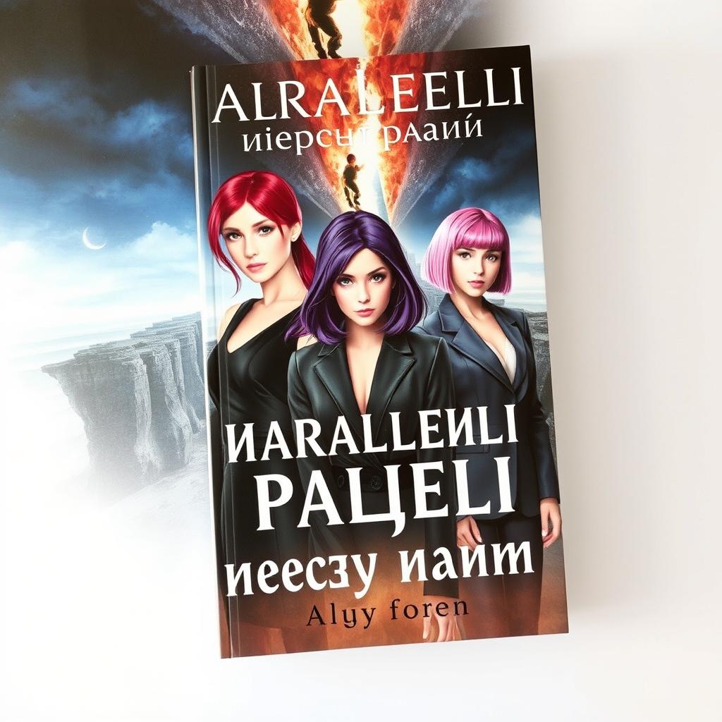 A fantasy book cover featuring three main heroines