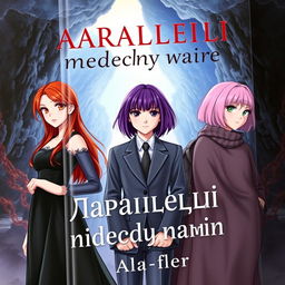 A visually appealing fantasy book cover showcasing three main heroines