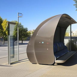 A bus stop that surpasses natural norms and concepts, designed for the future