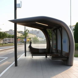 A bus stop that surpasses natural norms and concepts, designed for the future