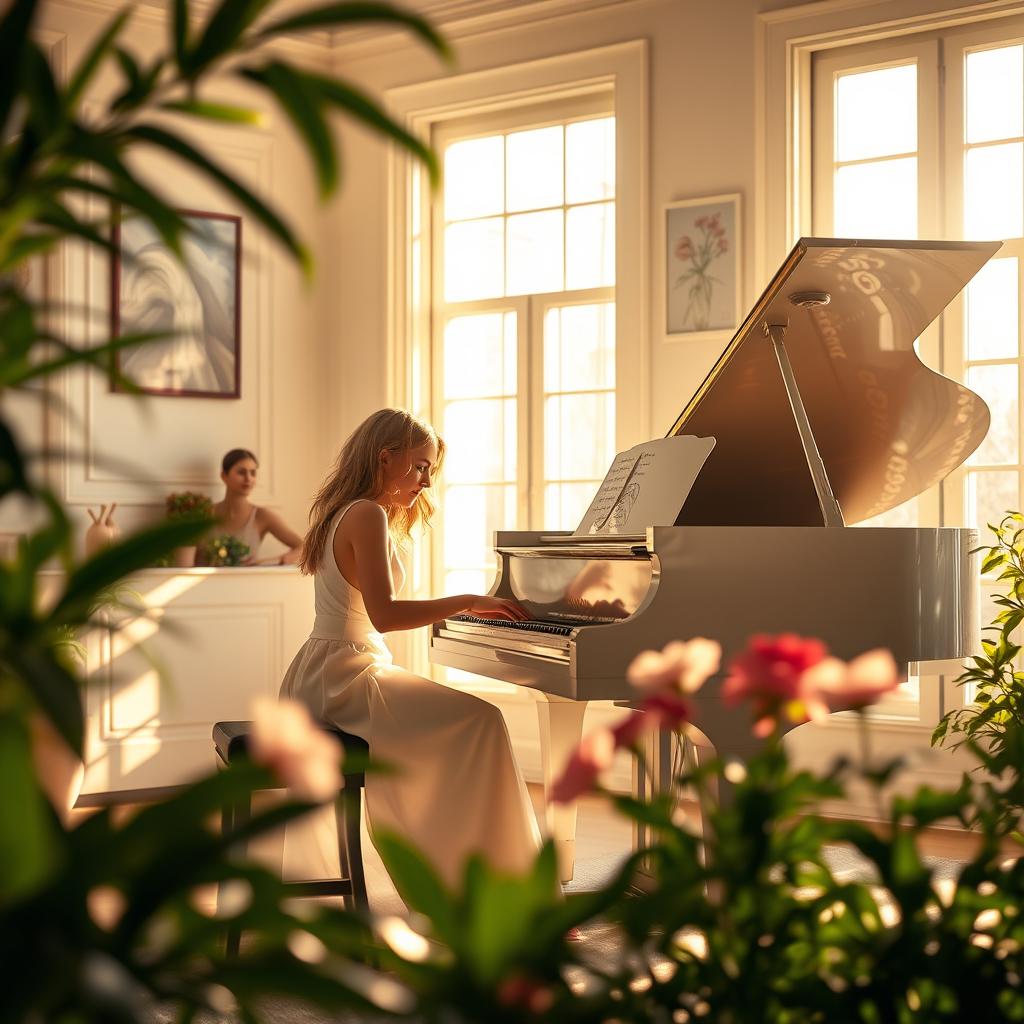 An elegant and serene piano cover of 'Flowers' by Miley Cyrus