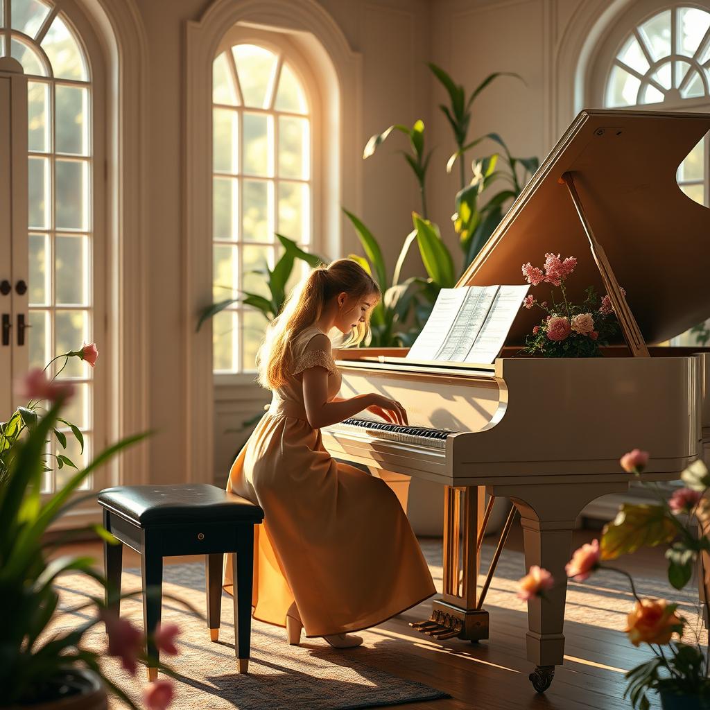 An elegant and serene piano cover of 'Flowers' by Miley Cyrus