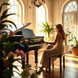 An elegant and serene piano cover of 'Flowers' by Miley Cyrus