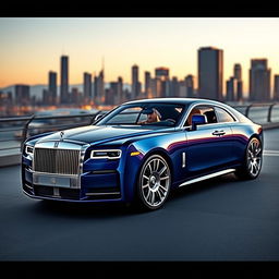 A luxury car design collaboration between Rolls-Royce and Maybach Exelero, showcasing a fusion of elegance and power