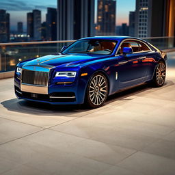 A luxury car design collaboration between Rolls-Royce and Maybach Exelero, showcasing a fusion of elegance and power