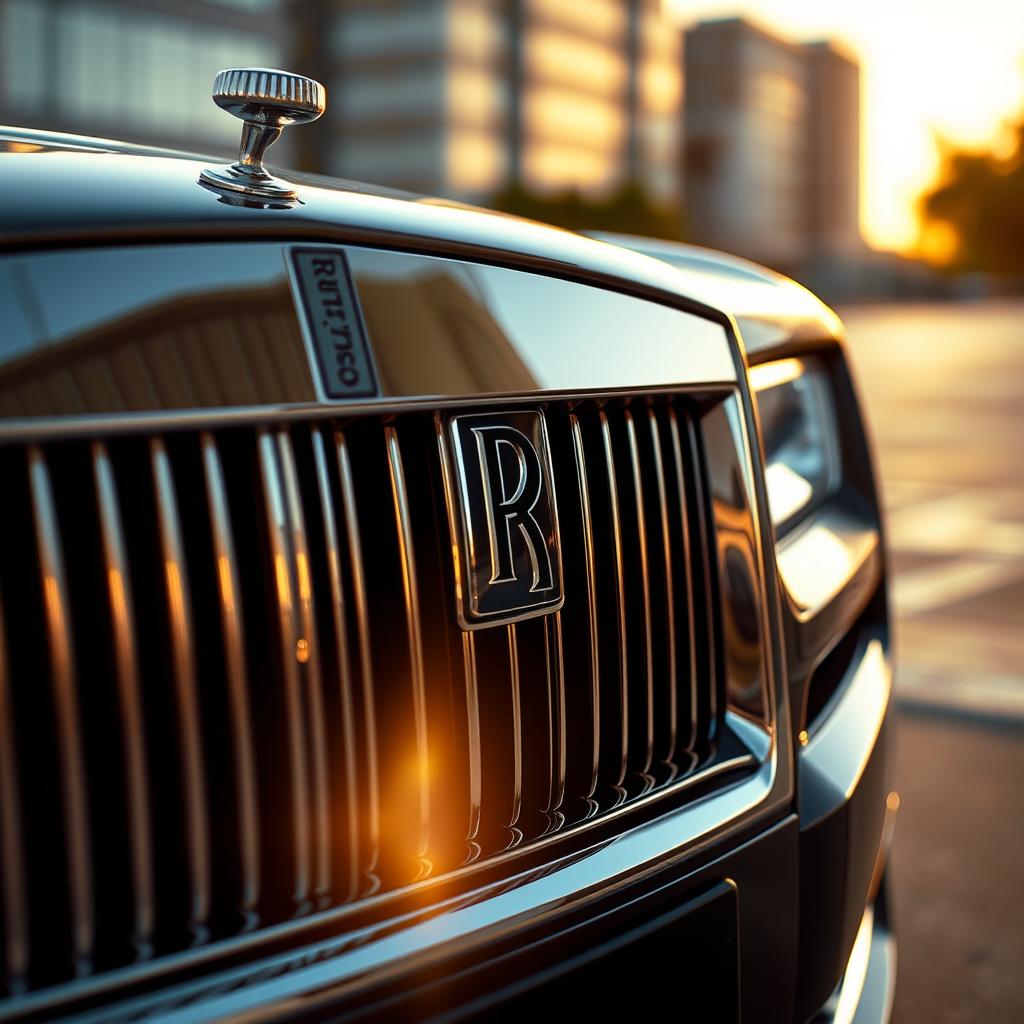 A captivating concept illustration of a Rolls-Royce grille, showcasing an elegant and luxurious design