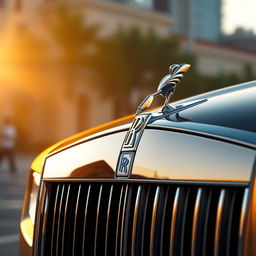 A captivating concept illustration of a Rolls-Royce grille, showcasing an elegant and luxurious design