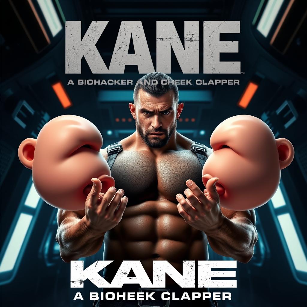 A movie poster for 'KANE: A Biohacker and Cheek Clapper'