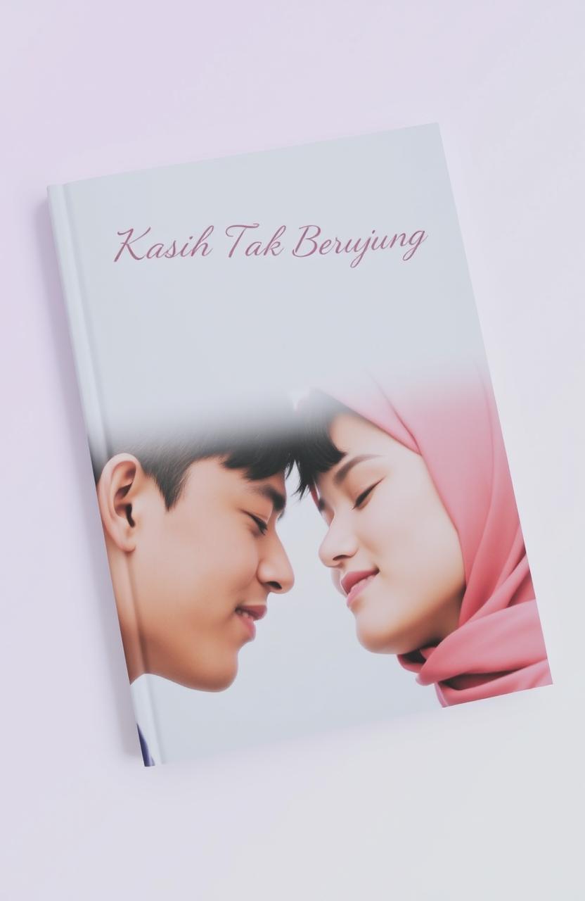 A minimalistic book cover featuring a close-up of a man and woman gazing deeply into each other's eyes, conveying a sense of intimacy and connection