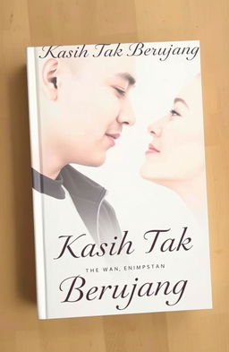 A minimalistic book cover featuring a close-up of a man and woman gazing deeply into each other's eyes, conveying a sense of intimacy and connection