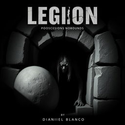 A chilling movie poster for the horror film 'LEGION', directed by Daniel Blanco