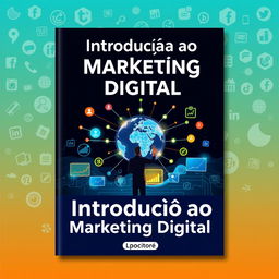 An engaging ebook cover design titled 'Introdução ao Marketing Digital'