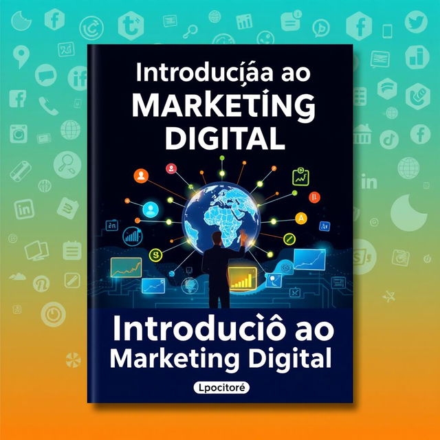 An engaging ebook cover design titled 'Introdução ao Marketing Digital'