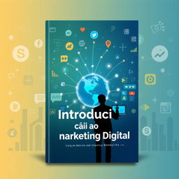 An engaging ebook cover design titled 'Introdução ao Marketing Digital'