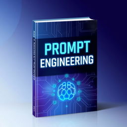 A visually striking book cover design for 'Prompt Engineering'