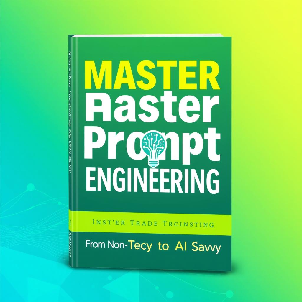 An engaging book cover design for 'Master Prompt Engineering: From Non Techy to AI Savvy'