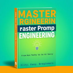 An engaging book cover design for 'Master Prompt Engineering: From Non Techy to AI Savvy'