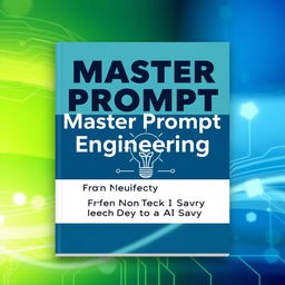 An engaging book cover design for 'Master Prompt Engineering: From Non Techy to AI Savvy'