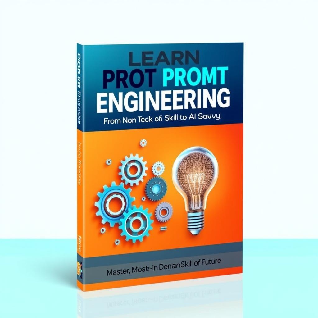 A captivating book cover design for 'Learn Prompt Engineering: From Non Techy to AI Savvy