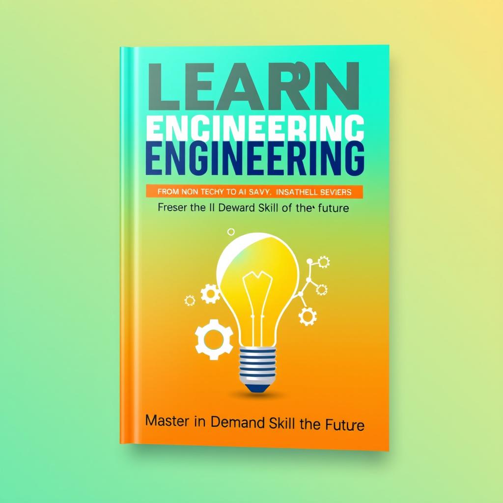 A captivating book cover design for 'Learn Prompt Engineering: From Non Techy to AI Savvy