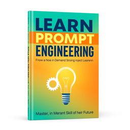 A captivating book cover design for 'Learn Prompt Engineering: From Non Techy to AI Savvy