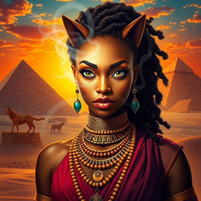 A powerful portrayal of a strong, Afro-Egyptian heroine named Doctorine, who has mystical abilities to see into the eyes of cats