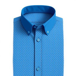 A trendy design for a small checkered blue shirt with tiny blue squares