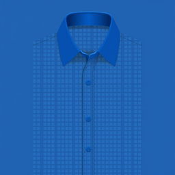 A trendy design for a small checkered blue shirt with tiny blue squares